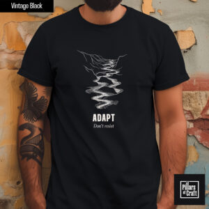 Adapt dont resist shirt, River flowing shirt, Minimal shirt, Thoughtful shirt, Inspirational shirt, Philosophy shirt