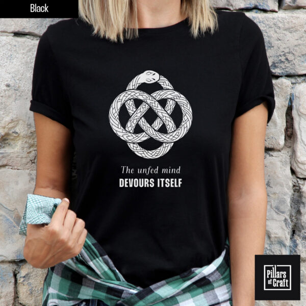 Ouroboros shirt, Serpent eating its own tail shirt, Snake shirt, Inspirational shirt, Thought provoking shirt