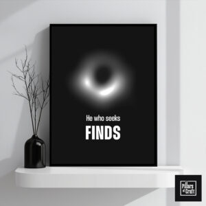 Supermassive black hole M87 wall art, Black hole poster, Inspirational wall art, Motivational wall art