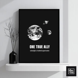 Earth and Moon wall art, Saturn and its moons wall art, Planets and moons poster, Thoughtful wall art